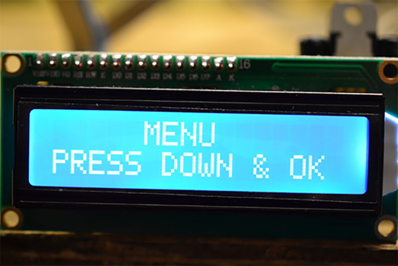LED Chaser with an LCD Menu