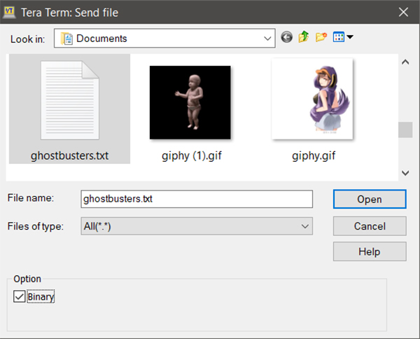 Select file and be sure to click on &ldquo;binary&rdquo; button